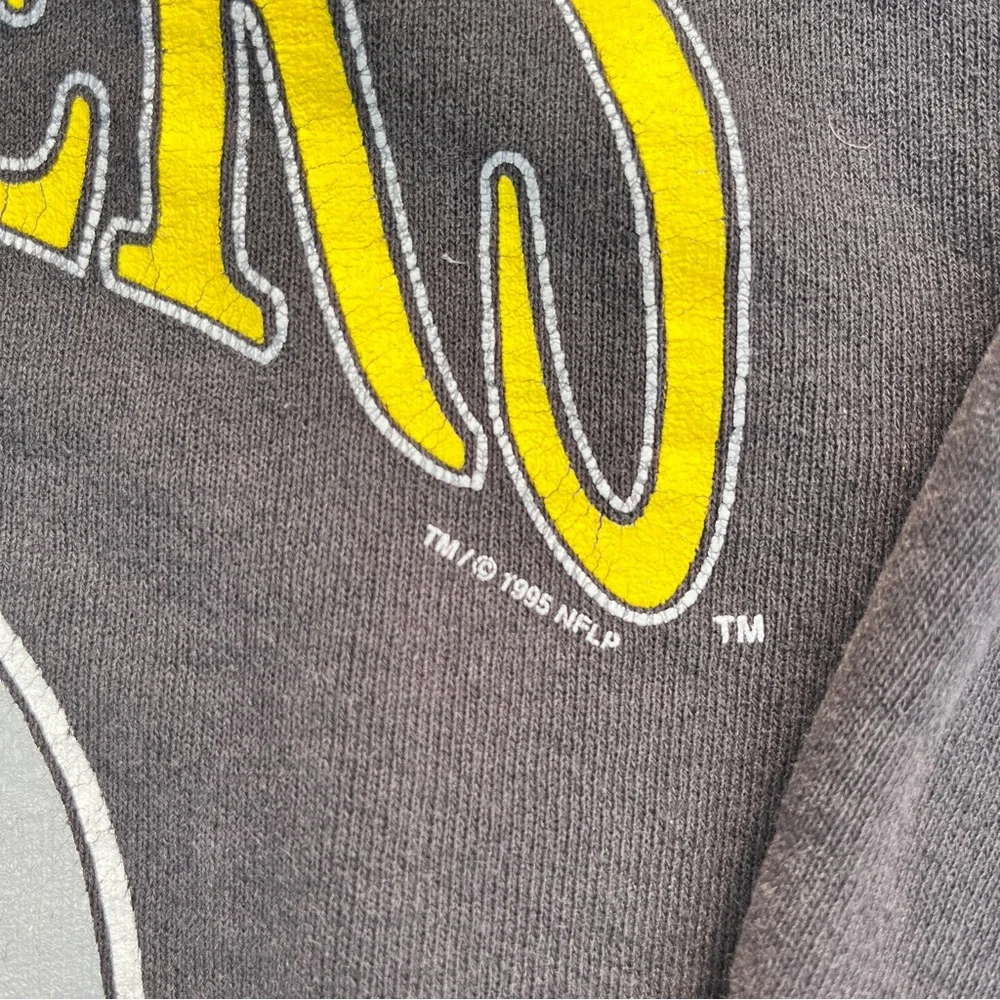Kids Vintage 1995 Pittsburgh Steelers Crewneck Sweatshirt Size medium Lee Brand - Picture 4 of 6
